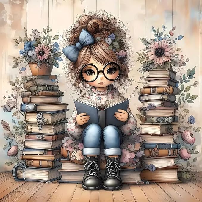 Girl with Books